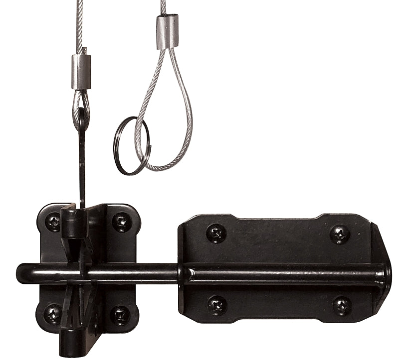 Nuvo Iron GLWHD Gate Latch, Galvanized Steel, Powder-Coated