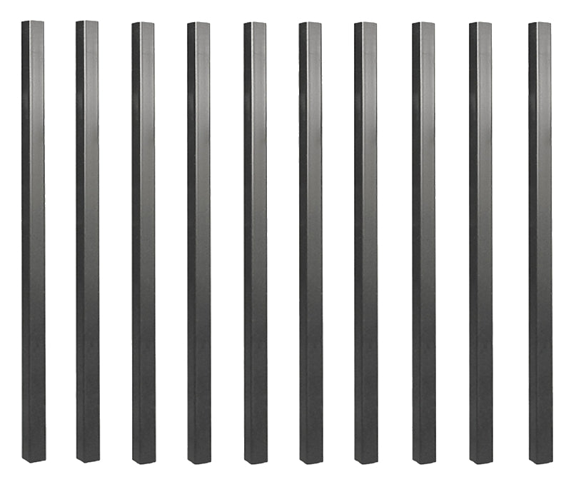 Nuvo Iron SQPS26 Tubing Baluster, 26 in L, Square, Steel, Galvanized