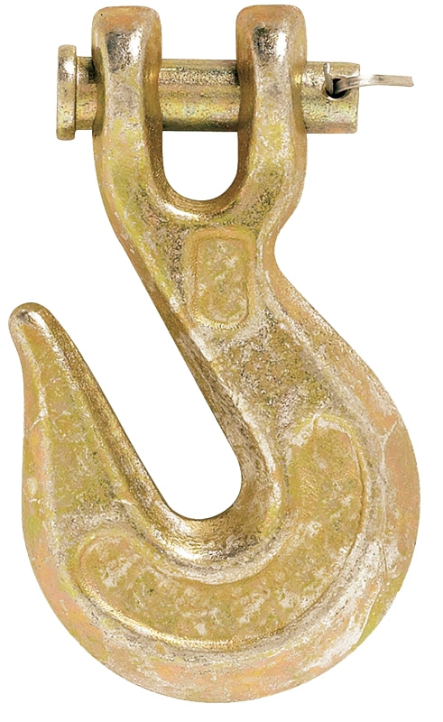Baron 330-1/4-7 Clevis Grab Hook, 1/4 in, 2600 lb Working Load, 70 Grade, Steel, Electro-Galvanized