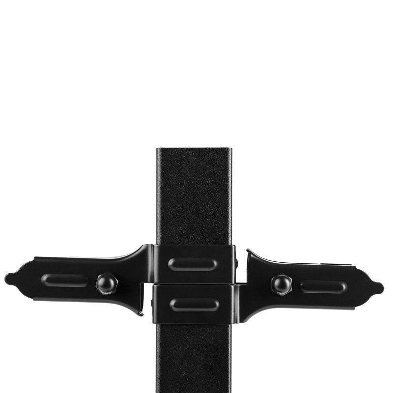 Nuvo Iron BU04RTXB Universal Bracket, Steel, Textured Black, Galvanized, For: Fence Panels