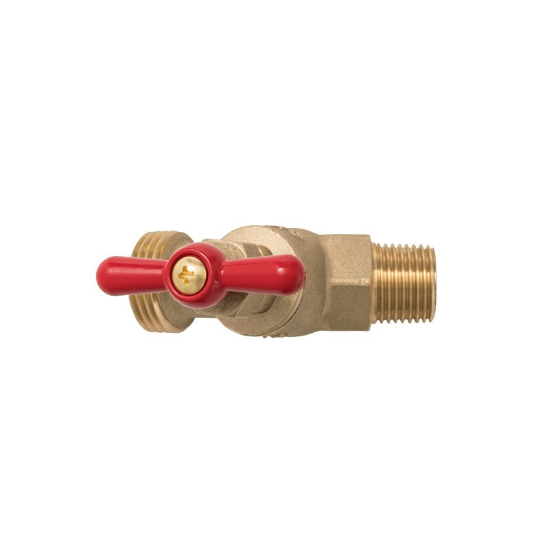 B & K 102-313 Hose Bibb, 1/2 x 3/4 in Connection, MIP x MHT, Brass Body