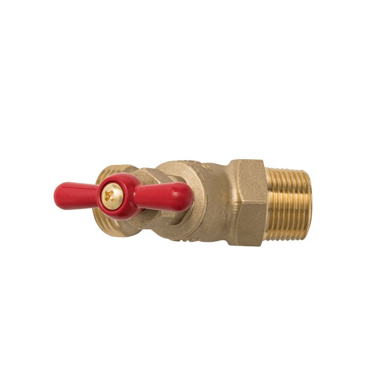 B & K 102-314 Hose Bibb, 3/4 in Connection, MIP x MHT, Brass Body