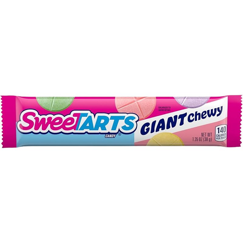 SweeTARTS 554174 Giant Candy, Chew, 1.35 oz, Pack of 36