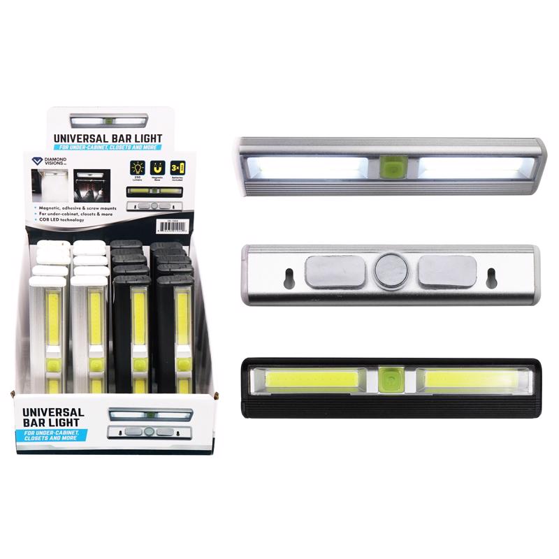 Diamond Visions 7 in. L Assorted Battery Powered COB Under Cabinet Light Strip 200 lm, Pack of 20