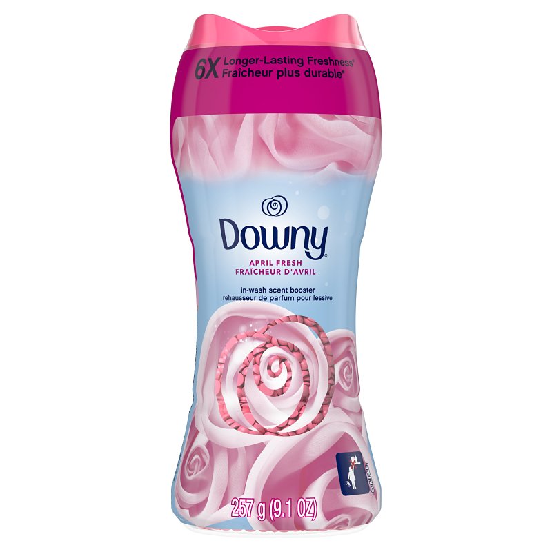 Downy 9098 Scent Booster, 9.1 oz Bottle, Beads, April Fresh, Pack of 4