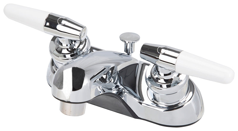 Boston Harbor JY-4212PLQ Lavatory Faucet, 1.5 gpm, 2-Handle, Chrome Plated, Lever Handle