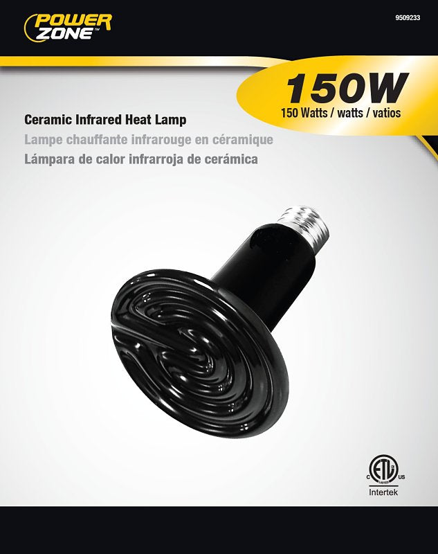 BELL LINK CL-HL-150 Incandescent Heat Lamp, 150 W, E26 Lamp Base