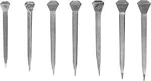Diamond Farrier D5CH1N Horseshoe Nail, #5, 49.6 mm L, Steel