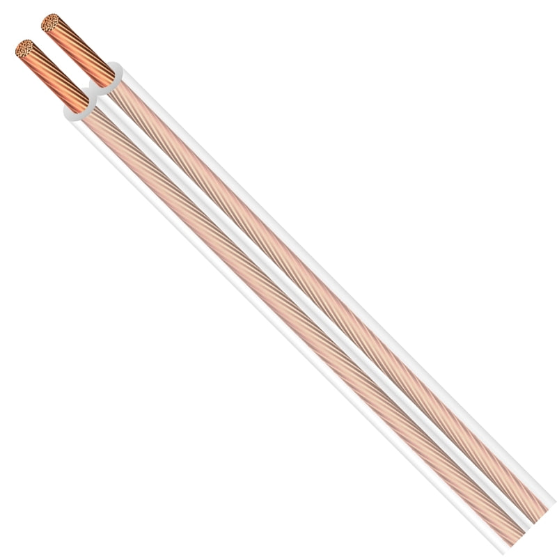 Southwire 600006618 Lamp Cord, 14 AWG Wire, 2-Conductor, 250 ft L, Copper Conductor, PVC Insulation, Clear Sheath, 10 A