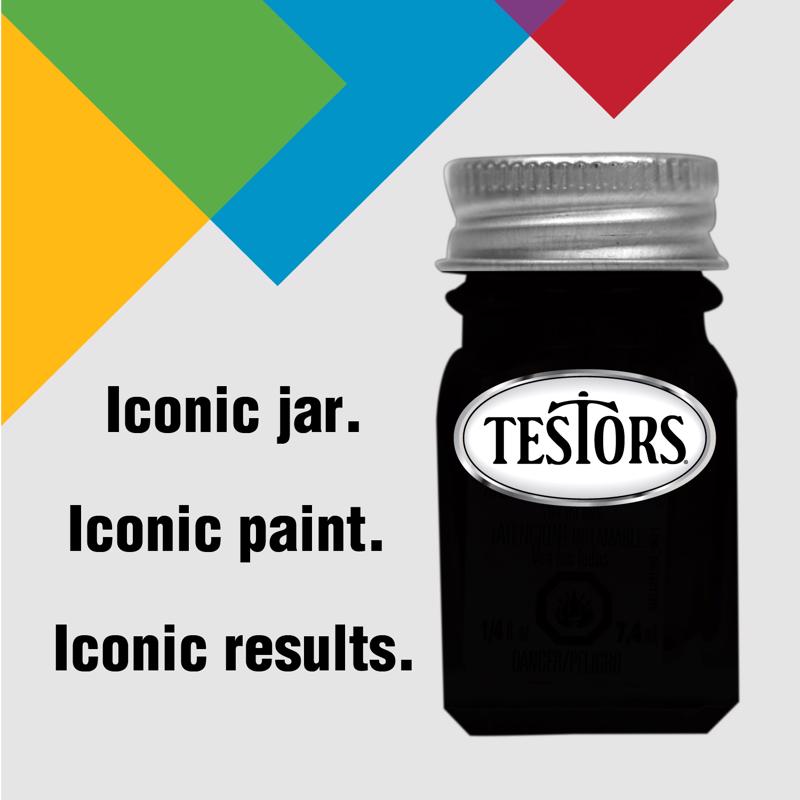 Testors Gloss White Hobby Paint 0.25 oz, Pack of 6