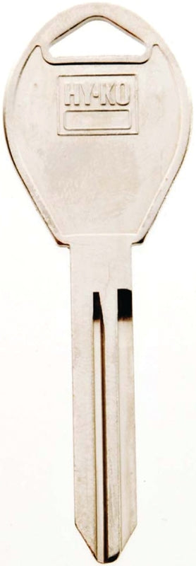 Hy-Ko 11010DA34 Automotive Key Blank, Brass, Nickel, For: Nissan Vehicle Locks, DA34 Key Number, Pack of 10