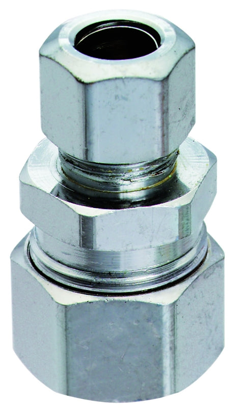 Plumb Pak PP80PCLF Tube Adapter, 5/8 in, Compression, Chrome-Plated