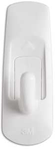 Command 17002-VP-6PK Utility Hook, 1/2 in Opening, 1 lb, 6 -Hook, Plastic, White