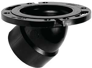 Oatey 43815 Closet Flange, 2.36 in W Dimensions, 3, 4 in Connection, ABS, Black