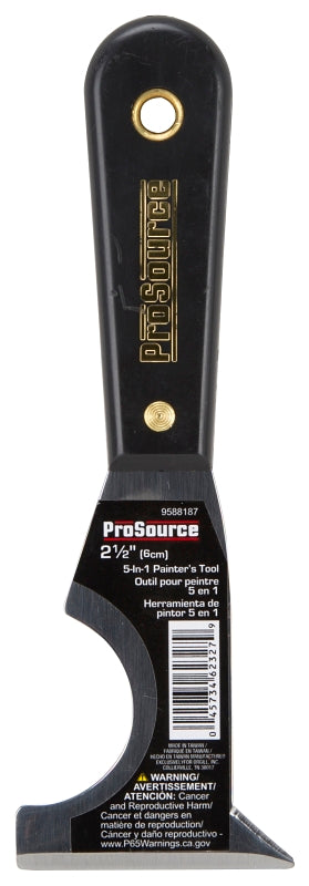 ProSource 01140-3L Multi-Tool, 2-1/2 in W Blade, Full Tang Blade, HCS Blade, Nylon Handle, Comfort Grip Handle