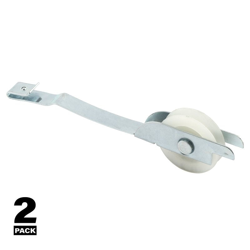 Prime-Line B 649 Roller Assembly, 1 in Dia Roller, 1/4 in W Roller, Plastic/Steel, Gray, 2-Roller