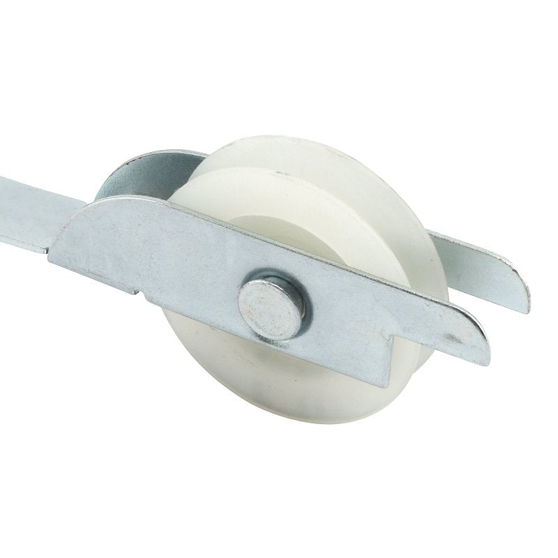 Prime-Line B 649 Roller Assembly, 1 in Dia Roller, 1/4 in W Roller, Plastic/Steel, Gray, 2-Roller