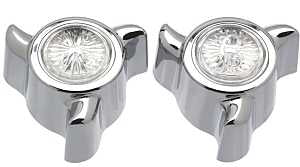 Danco 88746 Faucet Handle, Knob, Specifications: 2.6 in OD, 1-13/16 in Dia Base, Zinc, Chrome Plated