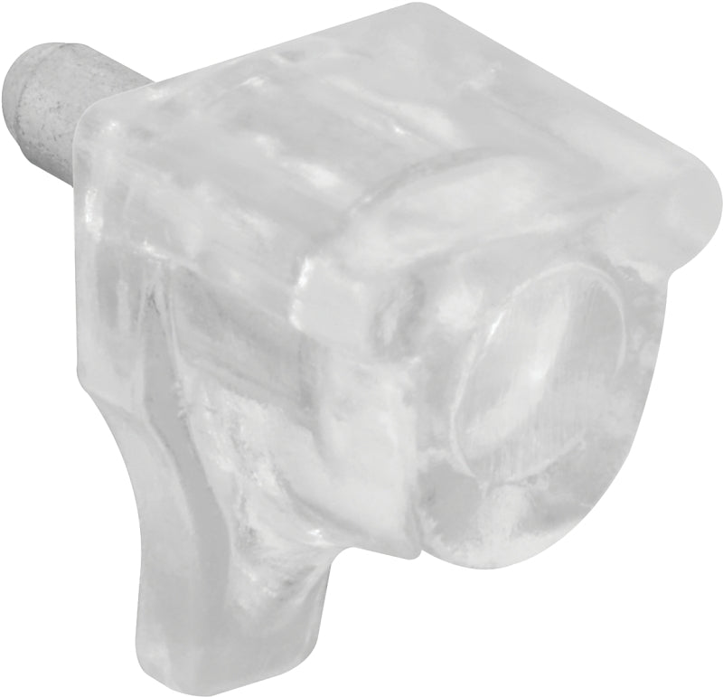 Prime-Line U 10156 Shelf Support Peg, 10 lb, Plastic, Clear, Wall