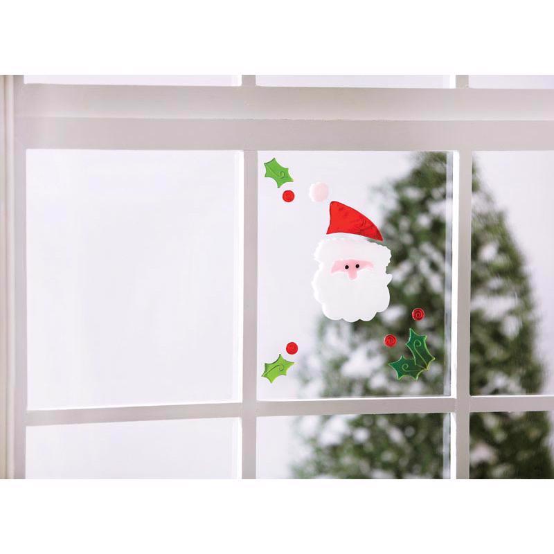 IG Design Multicolored Christmas Window Clings 2.2 in., Pack of 24