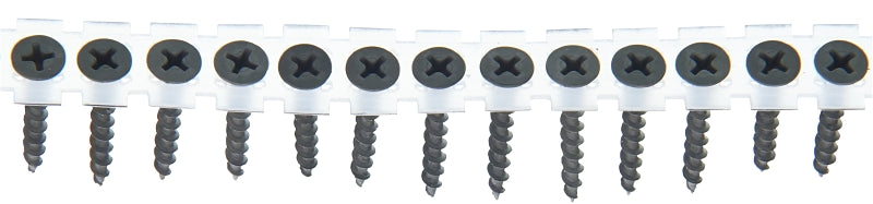 Senco 06A Series 06A125P Screw, Gray, #6 Thread, 1-1/4 in L, Bugle Head, #2 Drive, Steel, Phosphate, 1000/PK