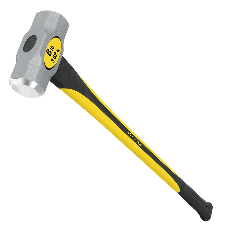 Vulcan 34504 Sledge Hammer, 8 lb Head, Chamfered Head, Steel Head, 36 in OAL
