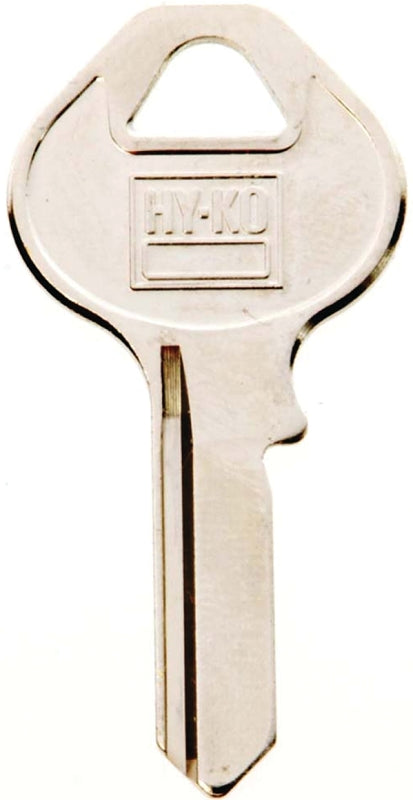 Hy-Ko 11010M5 Key Blank, Brass, Nickel, For: Master Cabinet, House Locks and Padlocks, M5 Key Number, Pack of 10