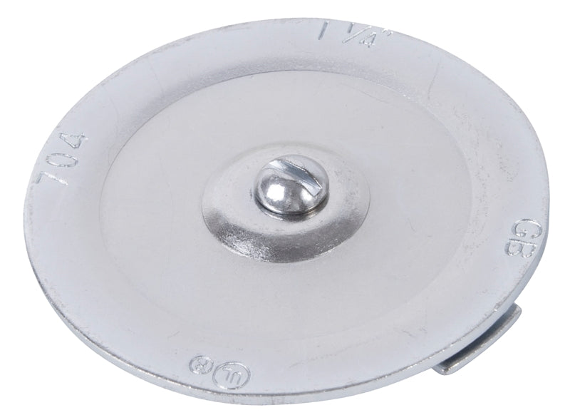 Gardner Bender KO705 Knockout Seal, 3/8 in, Silver, Galvanized