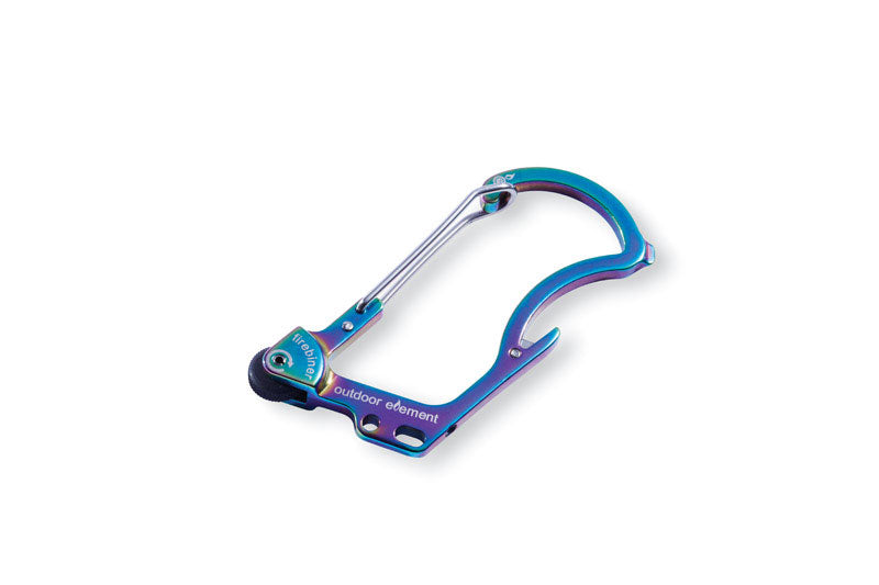 Outdoor Element Firebiner 6-In-1 Flint Multi-Tool Carabiner Stainless Steel 1 pk