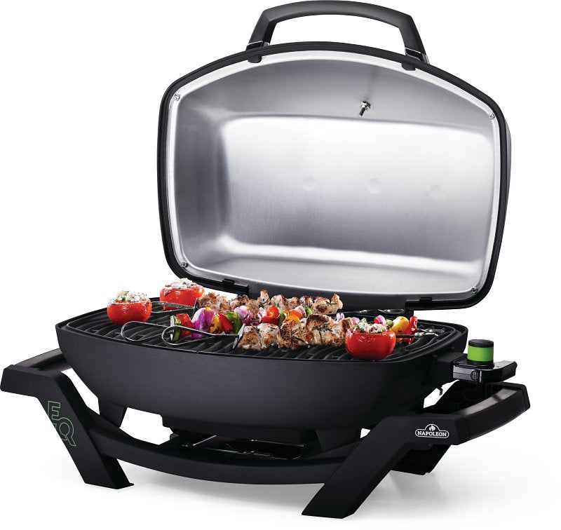 Napoleon TravelQ Series PRO285E-BK Portable Electric Grill, 285 sq-in Primary Cooking Surface, Smoker Included: Yes