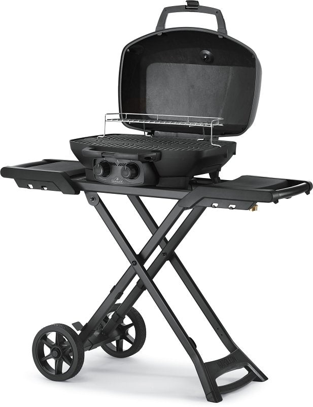 Napoleon Phantom TravelQ PRO 285 Series PRO285X-MK-PHM Portable Gas Grill with Scissor Cart, 12,000 Btu, Propane
