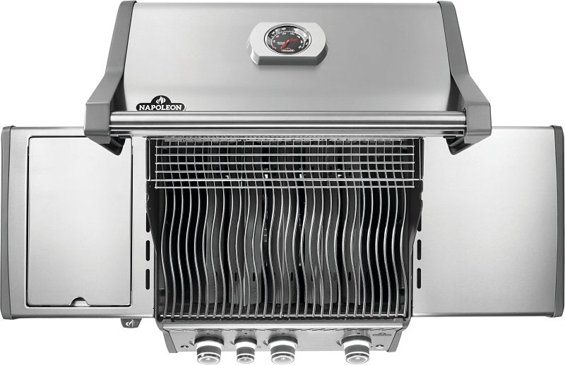 Napoleon Rogue PRO 425 Series RP425SIBPSS-2 Gas Grill with Infrared Side Burner, 42,000 Btu, Propane, 3-Burner