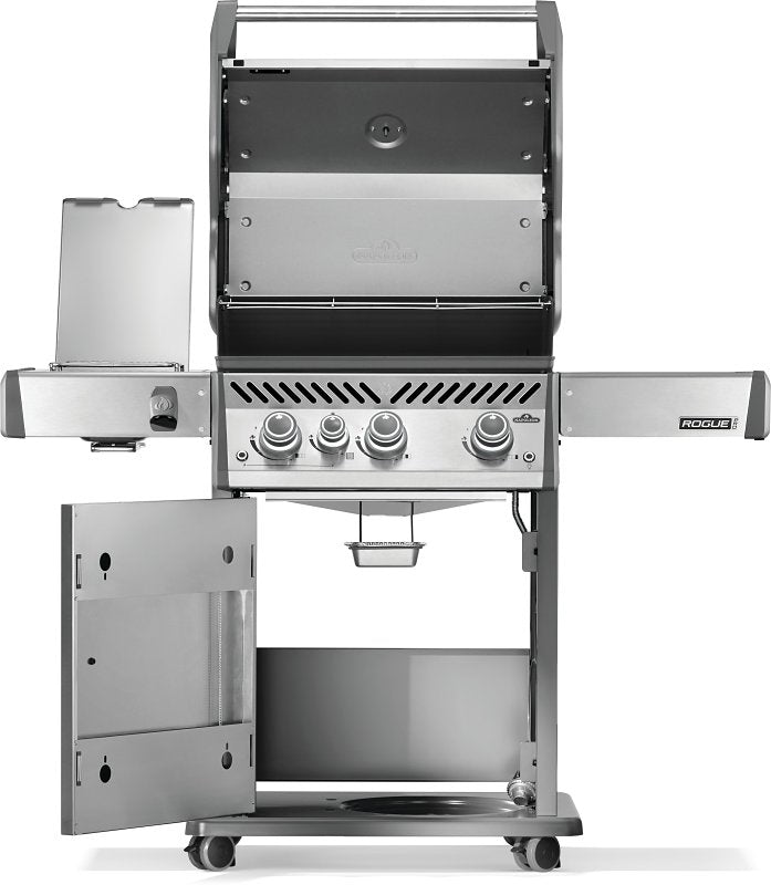 Napoleon Rogue PRO 425 Series RP425SIBPSS-2 Gas Grill with Infrared Side Burner, 42,000 Btu, Propane, 3-Burner