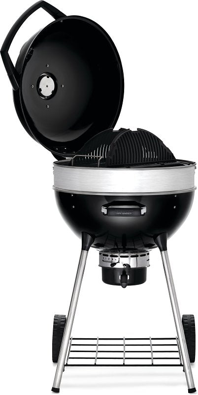 Napoleon Professional 22 PRO22K-LEG-3 Charcoal Kettle Grill, 360 sq-in Primary Cooking Surface, Black, Steel Body