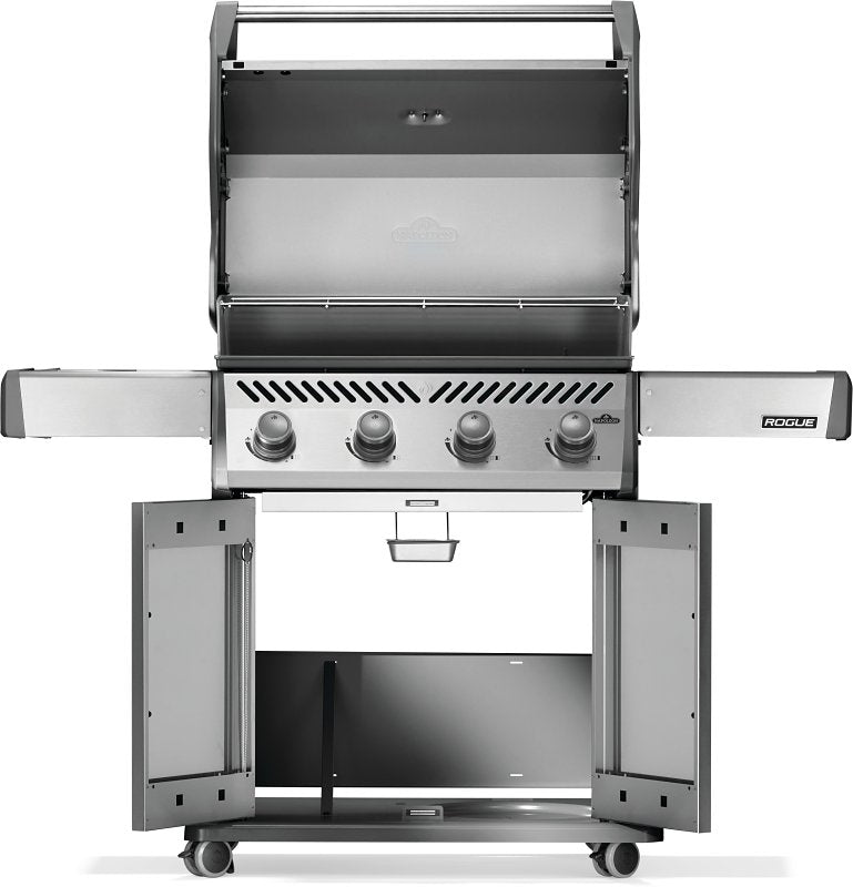 Napoleon Rogue 525 Series R525PSS-2 Gas Grill, 48,000 Btu, Propane, 4-Burner, 525 sq-in Primary Cooking Surface