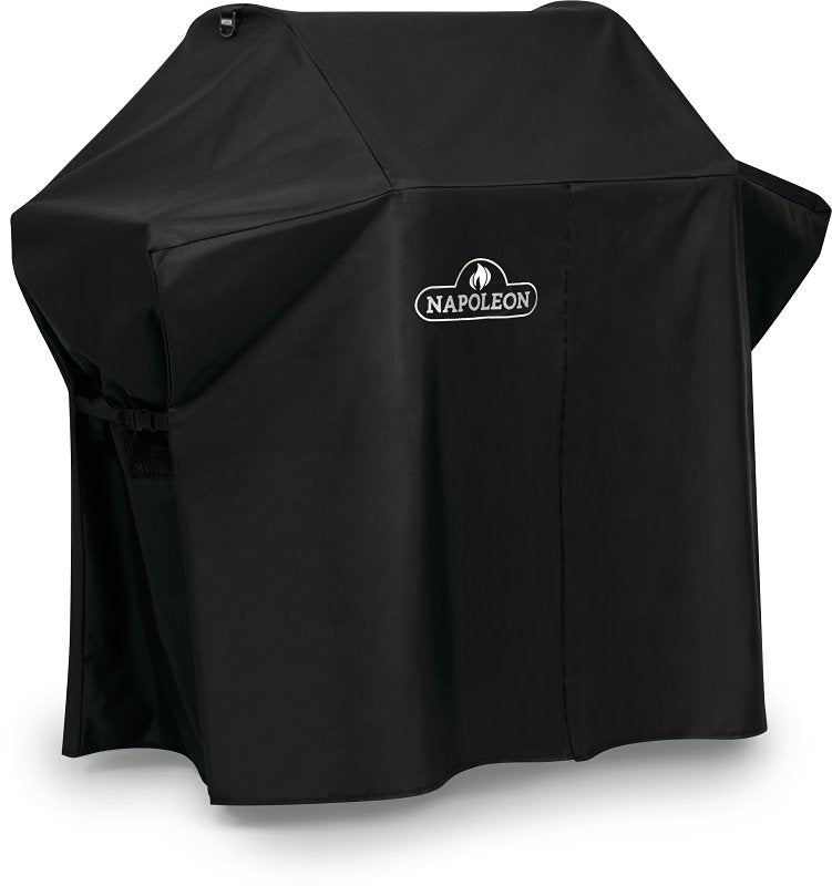 Napoleon 61427 Grill Cover, 25 in W, 52 in D, 48 in H, Vinyl, Black