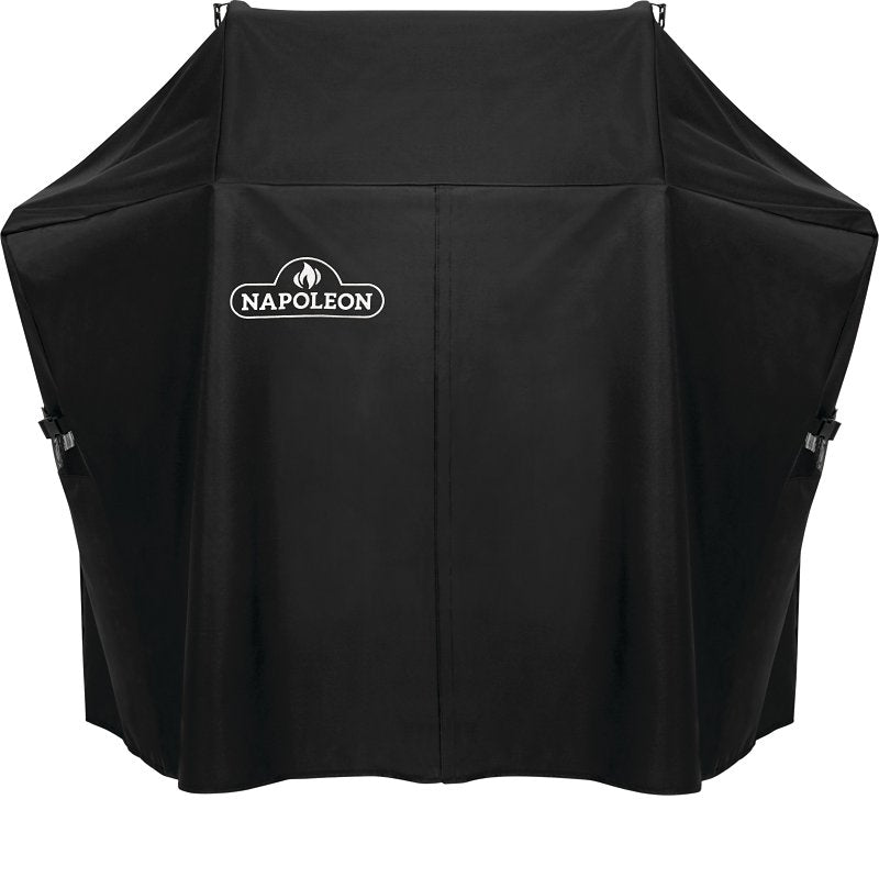 Napoleon 61427 Grill Cover, 25 in W, 52 in D, 48 in H, Vinyl, Black