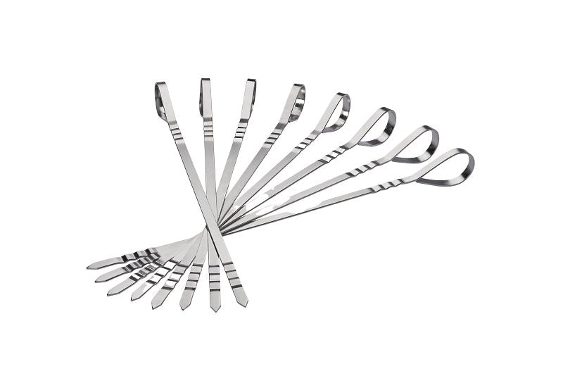 Napoleon 70015 8-Piece Multi-Functional Skewer, 33.5 cm OAL, Stainless Steel Head, Curved Handle
