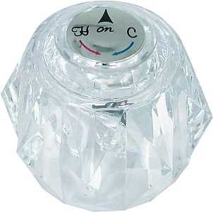 Danco 88439 Faucet Knob Handle, Acrylic, For: Delta Single Handle Tub/Shower Faucets