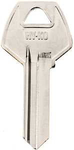 Hy-Ko 11010CO97 Key Blank, Brass, Nickel, For: Corbin/Russwin Cabinet, House Locks and Padlocks, Pack of 10