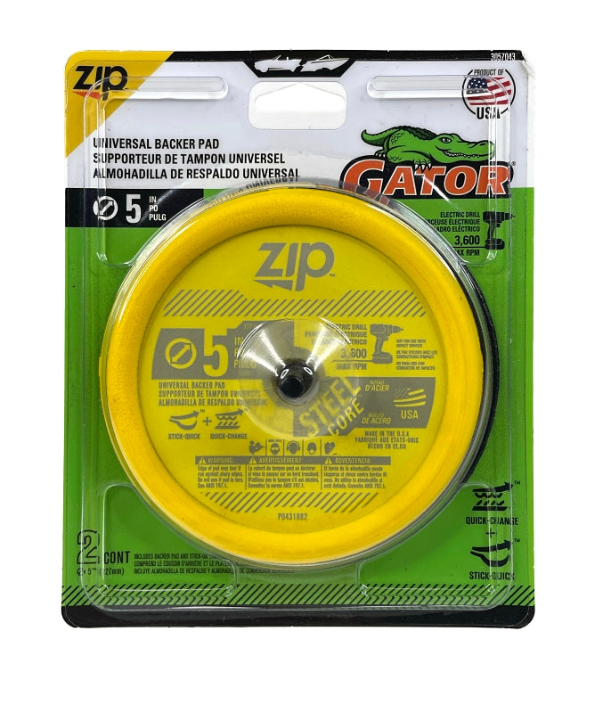 Gator 3057 Backing Pad, 5 in Dia, Foam