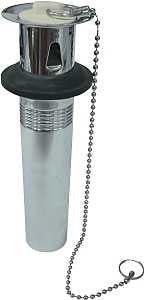 ProSource TW0920 Lavatory Plug, Pull-Out, Chrome