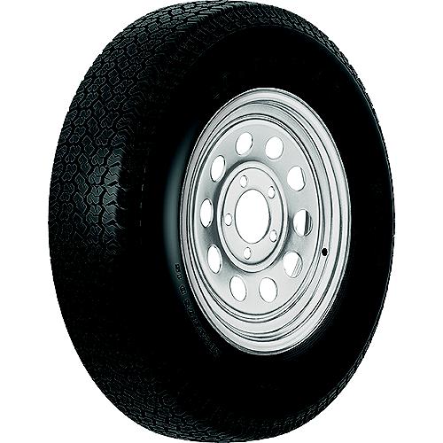 Loadstar Bias Tire and Wheel (Rim) Assembly ST175/80D-13 5 Hole C Ply