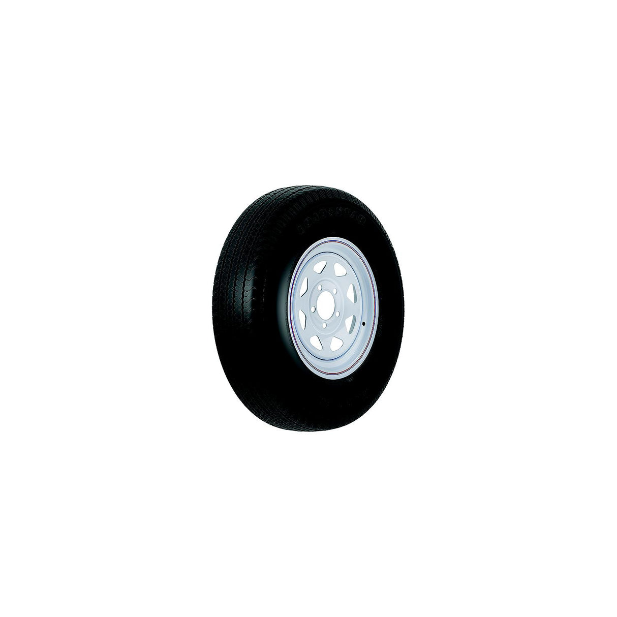 Loadstar Bias Tire and Wheel (Rim) Assembly ST205/75D-15 5 Hole C Ply