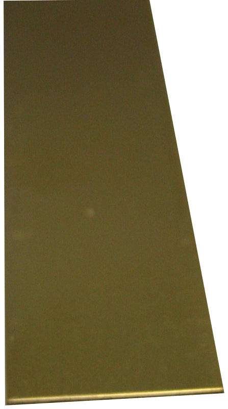 K & S 8242 Decorative Strip, 1 in W, 12 in L, 0.032 in Thick, Brass