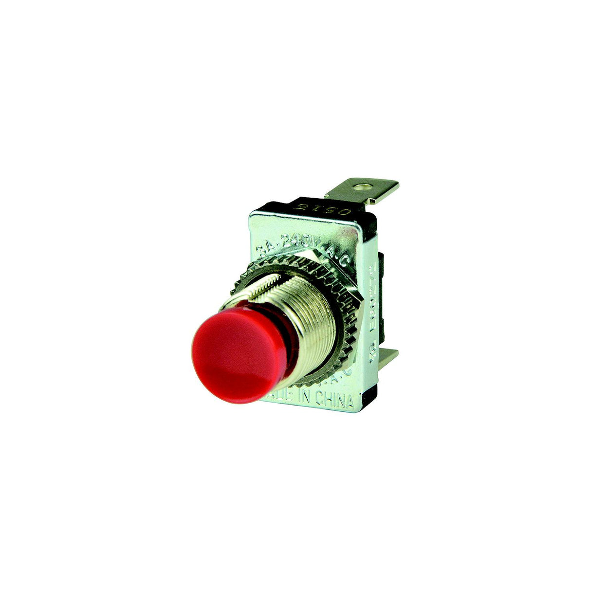 BEP 1001401 Momentary Contact Switch Off/(On), Red