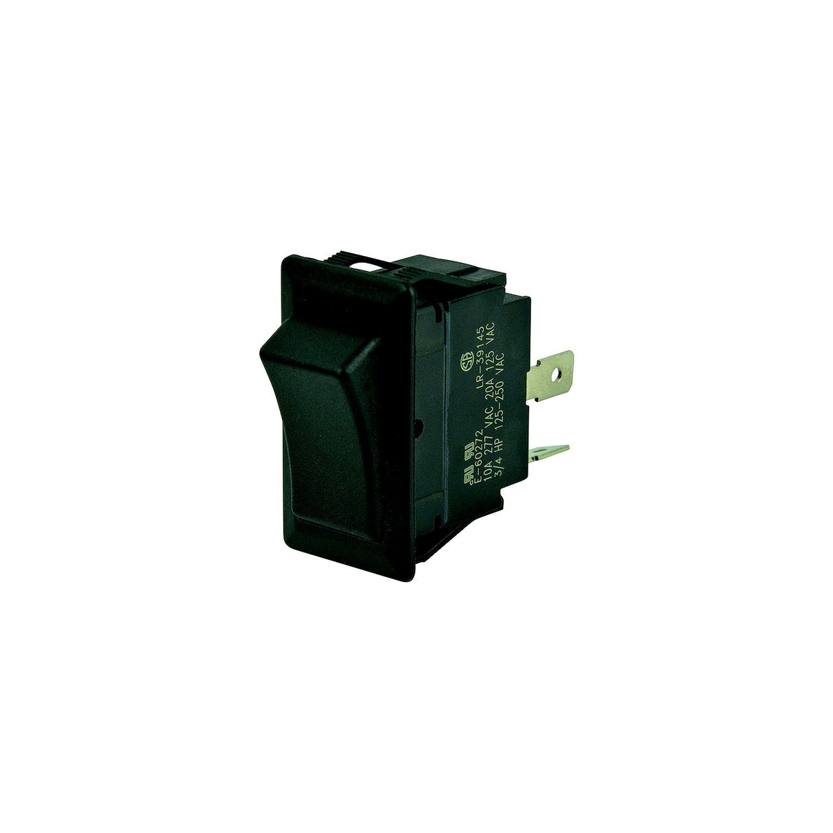 BEP 1001709 Rocker Switch, Off-(On), SPST, 1/4" Blade Terminals