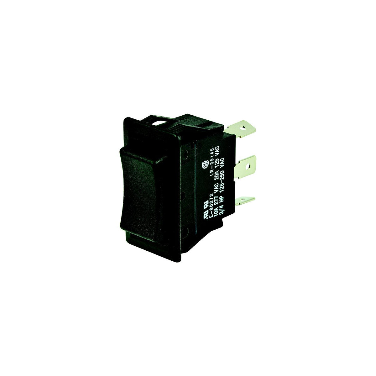 BEP 1001710 Rocker Switch, On-Off-On, SPDT, 1/4″ Blade Terminals