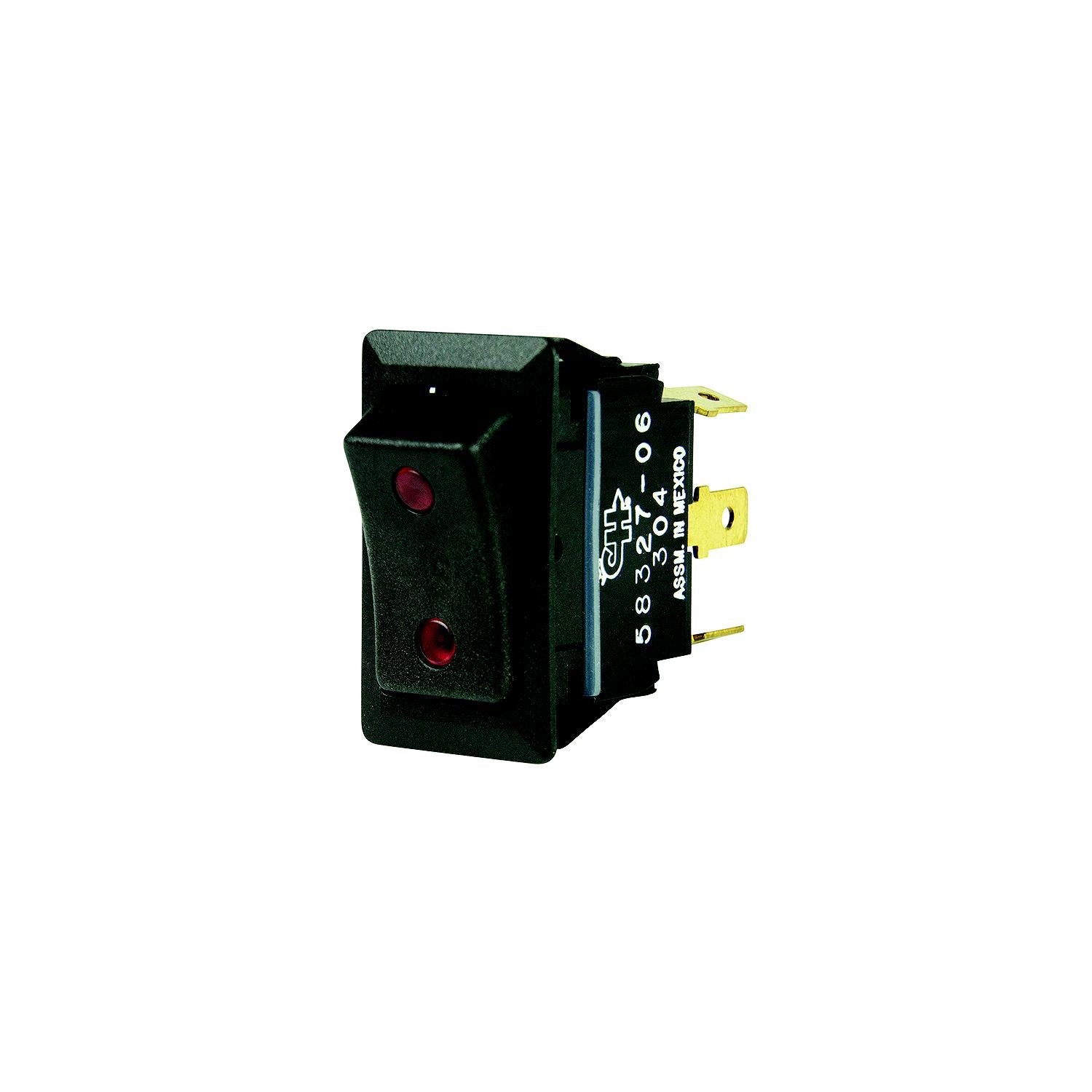 BEP Rocker Switches & Carriers - Double Pole Double Throw 12V DC 25A Switch