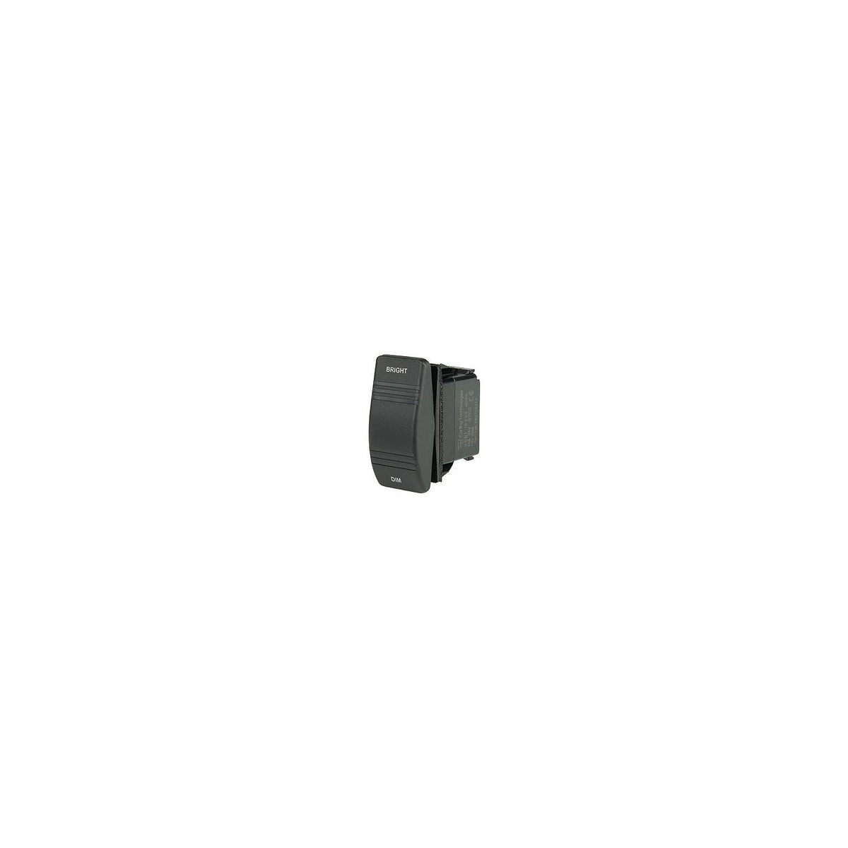 BEP 1001806 Weather Resistant Contura Dimmer Rocker Switch, (On)-Off-(On), SPDT, 1/4″ Blade Terminals